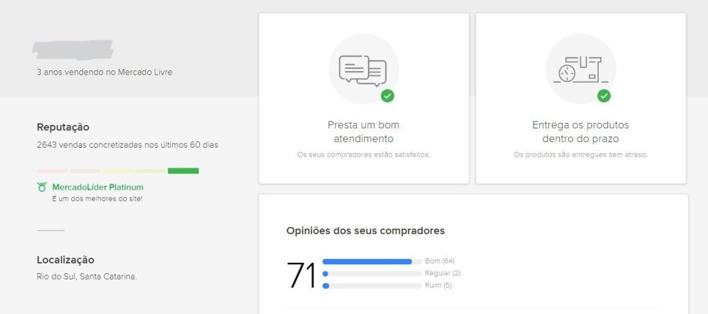 Reputação Mercado Livre Dicas