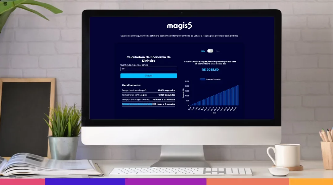 Calculadora de tempo Magis5: descubra o potencial de economia do seu e-commerce